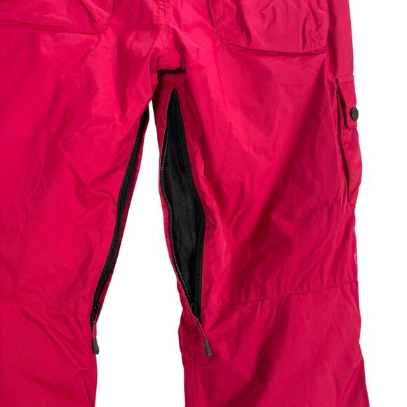 Orage Ski Snowboard Pants Girls Size 12 Pink Cargo Suspenders Cargo Pockets - Picture 11 of 16